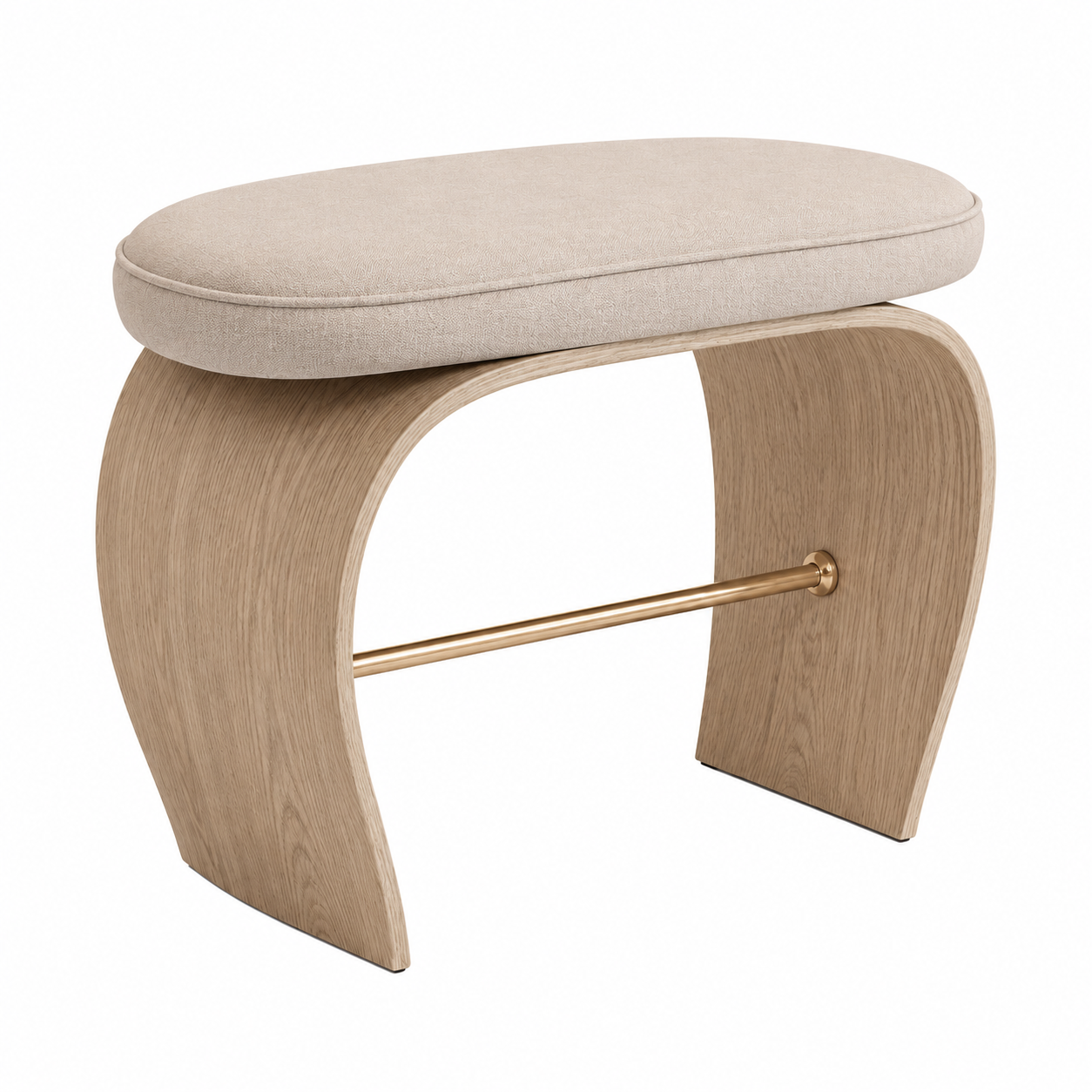 LdxcaHcv™ Veil Arc Vanity Stool