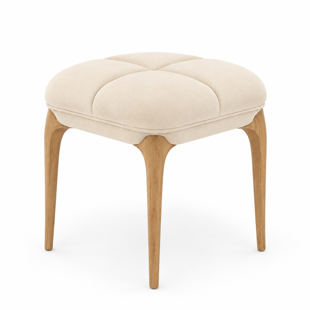 LdxcaHcv™ Fleur Tuck Vanity Stool
