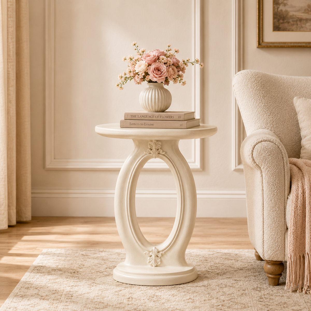 LdxcaHcv™ Cameo Loop Accent Table