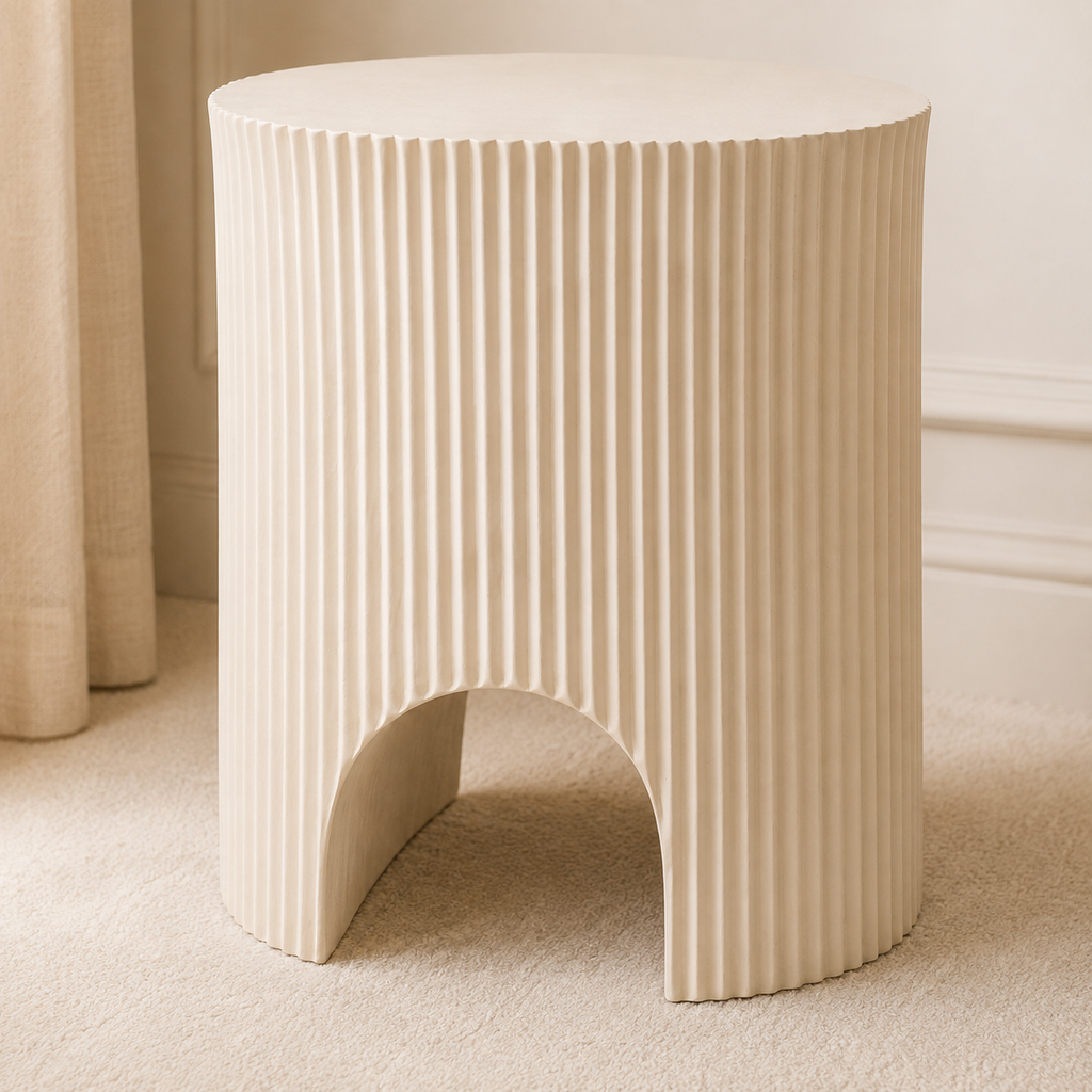 LdxcaHcv™ Crescent Pleat Accent Table