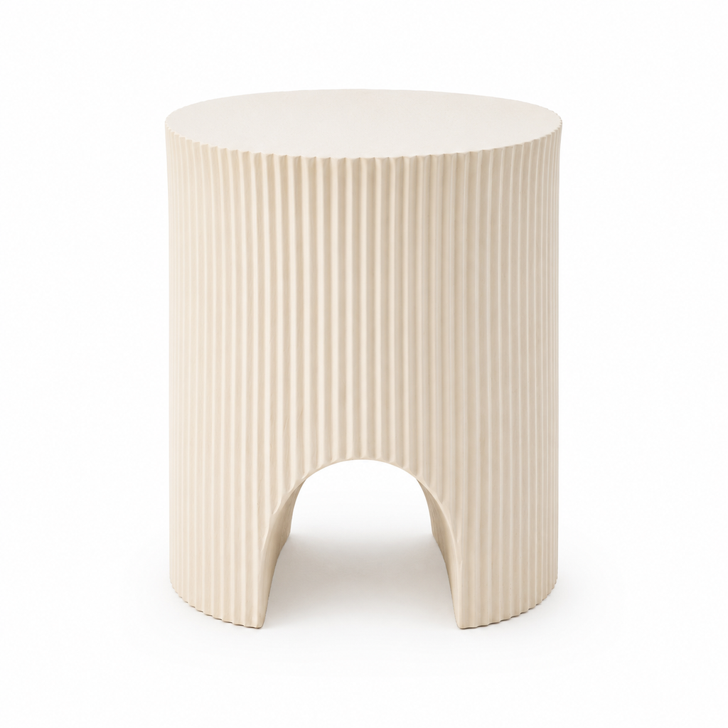 LdxcaHcv™ Crescent Pleat Accent Table