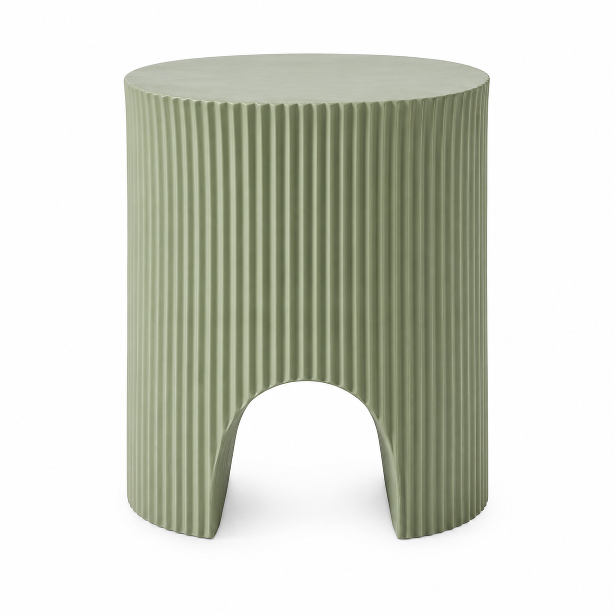LdxcaHcv™ Crescent Pleat Accent Table