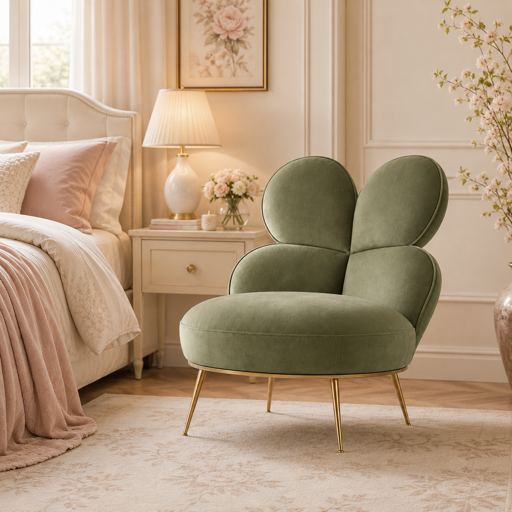 LdxcaHcv™ Clover Bloom Accent Chair